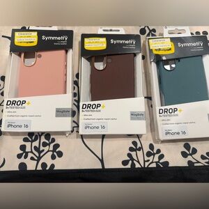 3 Otter box  Symmetry Series Bundle iPhone 16 Case - Pink, Brown, Teal NWT